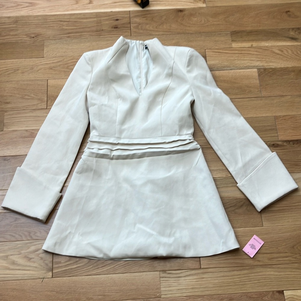 PrettyLittleThing Chic Cream Dress